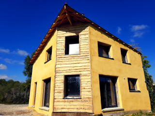 Maison Mixte Paille et Chaux-chanvre